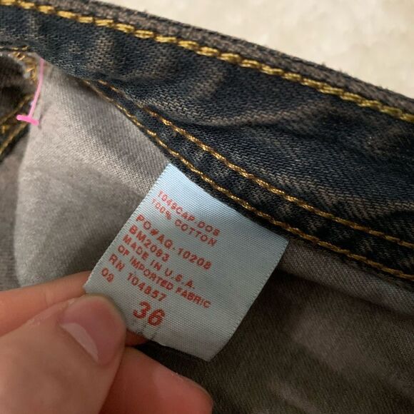 AG Adriano Goldschmied The Protege Slim Straight Dark Jean Size 36x31 Pants - Picture 8 of 8